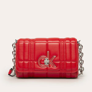 Calvin Klein dámská malá červená kabelka Flap